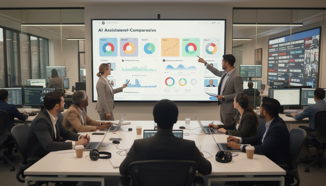 Comparatif des assistants IA adaptés aux workflows newsroom